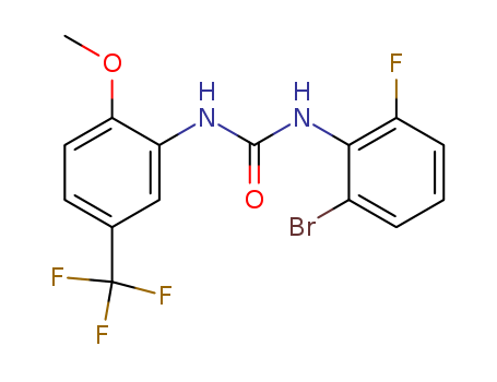 1-(2-bromo-6-fluorophenyl)-3-(2-methoxy-5-(trifluoromethyl)phenyl)urea