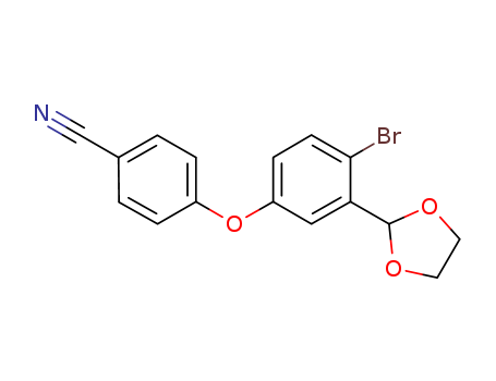 4-(4-bromo-3-(1,3-dioxolan-2-yl)phenoxy)benzonitrile