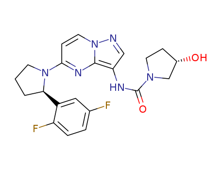 (S)-N-(5-((R)-2-(2,5-difluorophenyl)pyrrolidin-1-yl)pyrazolo[1,5-a]pyrimidin-3-yl)-3-hydroxypyrrolidine-1-carboxamide