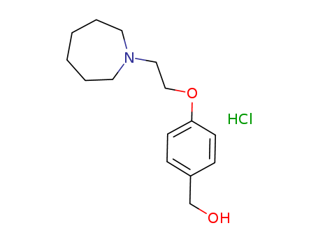 (4-(2-(azepan-1-yl)ethoxy)phenyl)methanol -HCl