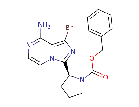 (S)-benzyl 2-(8-amino-1-bromoimidazo[1,5-a]pyrazin-3-yl)pyrrolidine-1-carboxylate