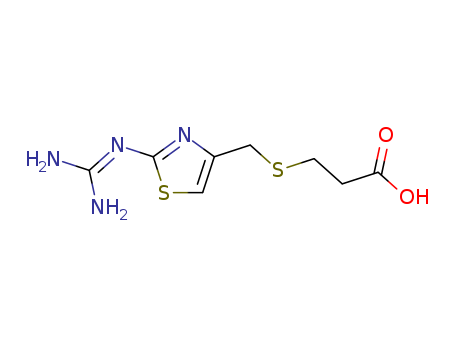 3-(((2-((diaminomethylene)amino)thiazol-4-yl)methyl)thio)propanoic acid