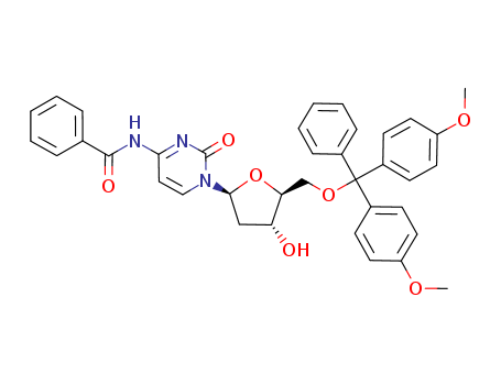 N-(1-((2S,4R,5S)-5-((bis(4-methoxyphenyl)(phenyl)methoxy)methyl)-4-hydroxytetrahydrofuran-2-yl)-2-oxo-1,2-dihydropyrimidin-4-yl)benzamide