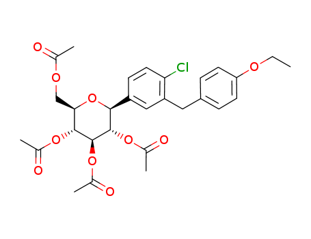 (2R,3R,4R,5S,6S)-2-(ACETOXYMETHYL)-6-(4-CHLORO-3-(4-ETHOXYBENZYL)PHENYL)TETRAHYDRO-2H-PYRAN-3,4,5-TRIYL TRIACETATE