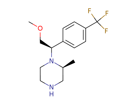 (S)-1-((R)-2-methoxy-1-(4-(trifluoromethyl)phenyl)ethyl)-2-methylpiperazine