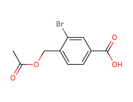 4-(acetoxymethyl)-3-bromobenzoic acid