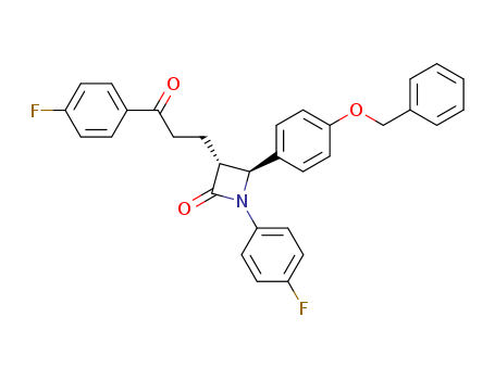 (3R,4S)-4-(4-(benzyloxy)phenyl)-1-(4-fluorophenyl)-3-(3-(4-fluorophenyl)-3-oxopropyl)azetidin-2-one