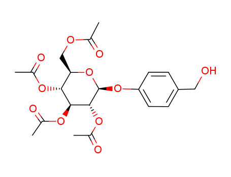 (2R,3R,4S,5R,6S)-2-(acetoxymethyl)-6-(4-(hydroxymethyl)phenoxy)tetrahydro-2H-pyran-3,4,5-triyl triacetate