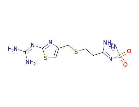 (Z)-3-(((2-((diaminomethylene)amino)thiazol-4-yl)methyl)thio)-N'-sulfamoylpropanimidamide