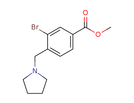 methyl 3-bromo-4-(pyrrolidin-1-ylmethyl)benzoate