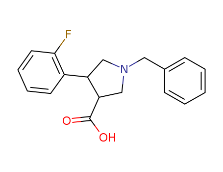 Trans-1-benzyl-4-(2-fluorophenyl)pyrrolidine-3-carboxylic acid