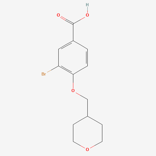 3-bromo-4-((tetrahydro-2H-pyran-4-yl)methoxy)benzoic acid