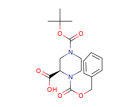 (R)-1-CBZ-4-BOC-piperazine-2-carboxylic acid 