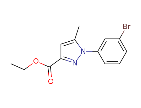 ETHYL 1-(3-BROMOPHENYL)-5-METHYL-1H-PYRAZOLE-3-CARBOXYLATE