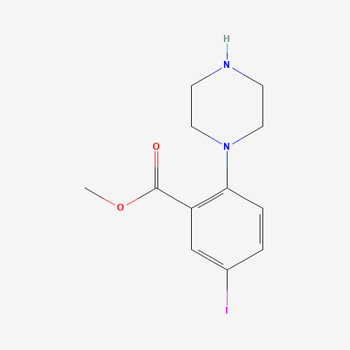 methyl 5-iodo-2-(piperazin-1-yl)benzoate
