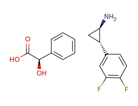 (1R,2S)-2-(3,4-difluorophenyl)cyclopropanamine (R)-2-hydroxy-2-phenylacetate