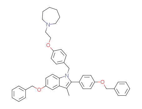 1-(4-(2-(azepan-1-yl)ethoxy)benzyl)-5-(benzyloxy)-2-(4-(benzyloxy)phenyl)-3-methyl-1H-indole