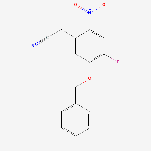 2-(5-(BENZYLOXY)-4-FLUORO-2-NITROPHENYL)ACETONITRILE