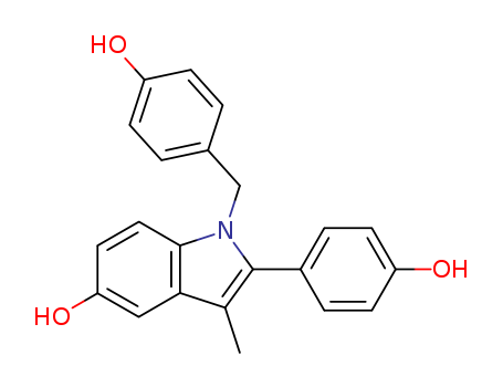 1-(4-hydroxybenzyl)-2-(4-hydroxyphenyl)-3-methyl-1H-indol-5-ol