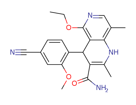 4-(4-cyano-2-methoxyphenyl)-5-ethoxy-2,8-dimethyl-1,4-dihydro-1,6-naphthyridine-3-carboxamide