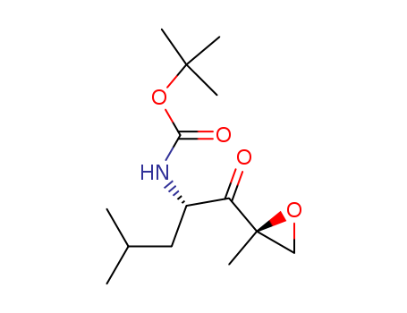 ((1S)-3-Methyl-1-(((2R)-2-methyloxiranyl)carbonyl)butyl)carbamic acid 1,1-dimethylethyl ester