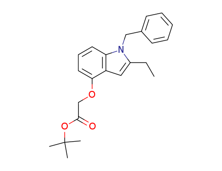 tert-butyl 2-(1-benzyl-2-ethyl-1H-indol-4-yloxy)acetate