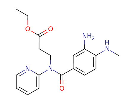 ethyl 3-(3-amino-4-(methylamino)-N-(pyridin-2-yl)benzamido)propanoate