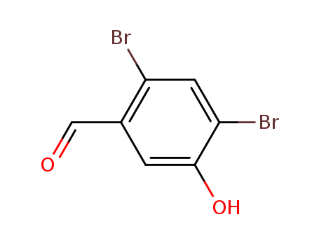 2,4-dibromo-5-hydroxybenzaldehyde