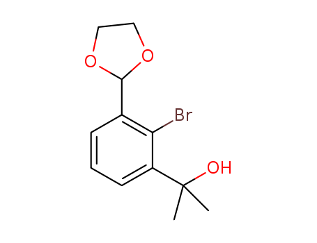 2-(2-bromo-3-(1,3-dioxolan-2-yl)phenyl)propan-2-ol