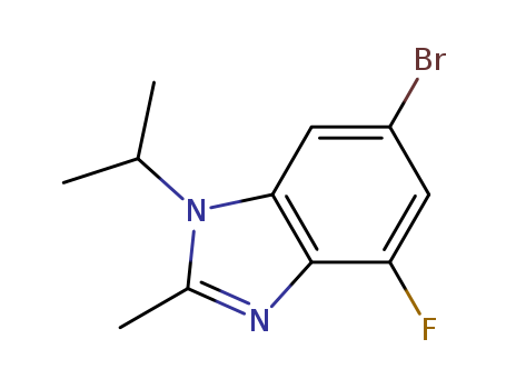 6-bromo-4-fluoro-1-isopropyl-2-methyl-1H-benzo[d]imidazole