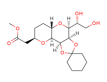 methyl 2-((3a'R,4'S,5a'S,8'R,9a'S,9b'S)-4'-((R)-1,2-dihydroxyethyl)octahydrospiro[cyclohexane-1,2'-[1,3]dioxolo[4,5-d]pyrano[3,2-b]pyran]-8'-yl)acetate