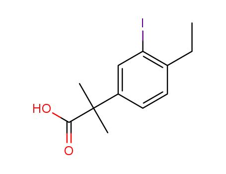 2-(4-ethyl-3-iodophenyl)-2-methylpropanoic acid