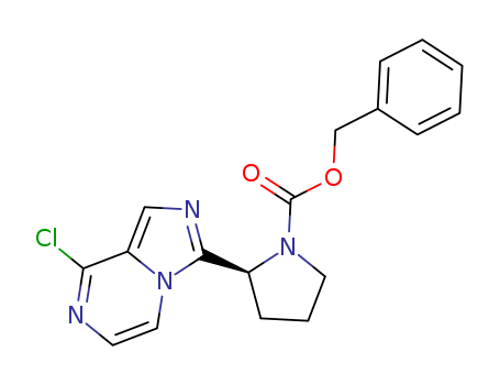 (S)-benzyl 2-(8-chloroimidazo[1,5-a]pyrazin-3-yl)pyrrolidine-1-carboxylate