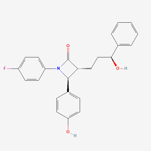 (3R,4S)-1-(4-fluorophenyl)-3-((S)-3-hydroxy-3-phenylpropyl)-4-(4-hydroxyphenyl)azetidin-2-one