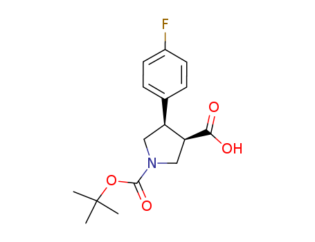 Trans-1-Boc-4-(4-fluorophenyl)pyrrolidine-3-carboxylic acid