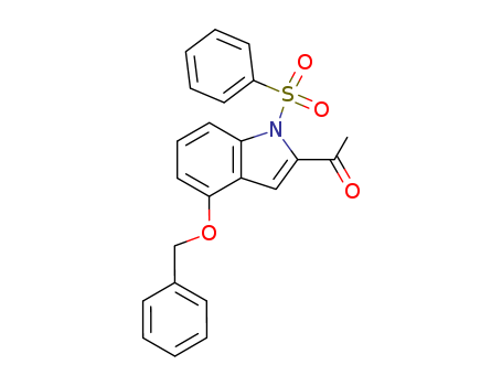 1-(4-(benzyloxy)-1-(phenylsulfonyl)-1H-indol-2-yl)ethanone