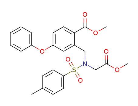 methyl 2-(((N-(2-methoxy-2-oxoethyl)-4-methylphenyl)sulfonamido)methyl)-4-phenoxybenzoate