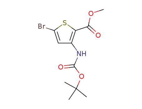 methyl 5-bromo-3-((tert-butoxycarbonyl)amino)thiophene-2-carboxylate