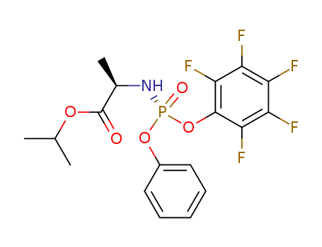 N-[(R)-(2,3,4,5,6-PENTAFLUOROPHENOXY)PHENOXYPHOSPHINYL]-D-ALANINE 1-METHYLETHYL ESTER