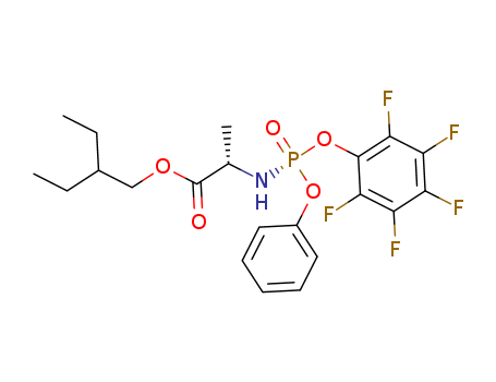 2-ethylbutyl ((S)-(perfluorophenoxy)(phenoxy)phosphoryl)-L-alaninate